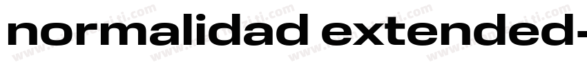 normalidad extended字体转换